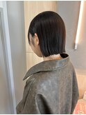 20代30代パツっとボブ耳掛け簡単スタイリング