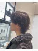 波巻きウルフパーマ