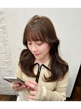 ボアップ 松山店(boappu) #暗髪#ロングヘア#ヘアカラー#カット#巻き髪