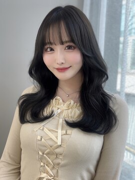 ボタン テンジン(VOTAN tenjin) [votanふうか]黒髪/前髪カット/顔周りカット/天神韓国ヘア