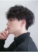 波巻きスパイラルパーマメンズマッシュツイストスパイラルパーマ