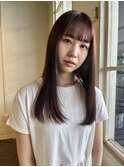ピンクグレープフルーツ透明感抜群こなれ大人可愛いピンクへア