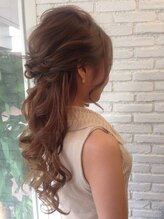 大人ルーズハーフアップ♪