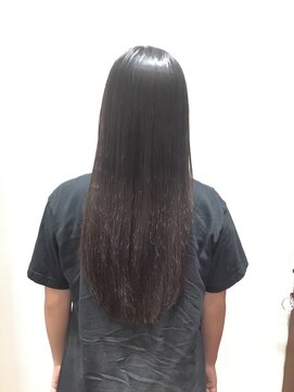 20代30代☆大人可愛い黒髪暗髪艶感ストレートロング美シルエット