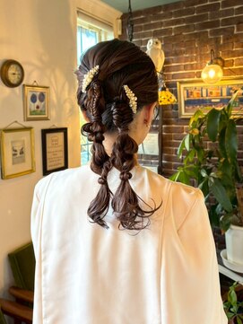 アズグロウヘアー(AS GROW HAIR) パールツインアレンジ