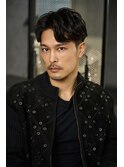 シャドウパーマラウンドマッシュフェザーパーマメンズパーマ眉毛
