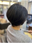 ふんわりパーマのショート