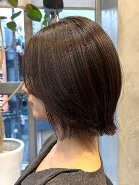 エリマ 調布(elima) 調布イルミナカラーレイヤーボブウルフショートカットベージュ