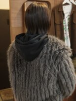 チャプター 問屋町(chapter) ケアカラーナチュラルブラウン切りっぱなしミニボブ