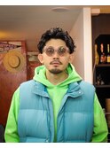 メンズオールバックパーマ