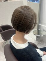 シュク 高円寺(SYUK)&nbsp;オリーブベージュ/明るい白髪染め/ミニボブ【SYUK高円寺】kanna