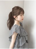 オリーブブラウン/レイヤーカット/透明感カラー/韓国ヘア