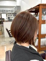 ティーシースペース 元住吉店(T.C.SPACE) ブラウンベージュ × ナチュラルショートボブ