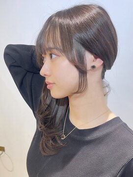 ブランロール 中目黒店(Blanl'or) シースルーバングハッシュカットワンホンレイヤーフレンチバング