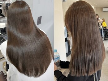 オズ 安積店(OZ)の写真/Oz式髪質改善TR◎毎日触りたくなるうるツヤ美髪へ！縮毛矯正との組み合わせも人気