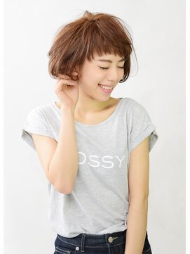 アース 上野店(HAIR&MAKE EARTH) 短めバングなショートBob【EARTH上野店】