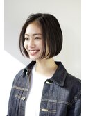 小顔にこだわったミニボブ