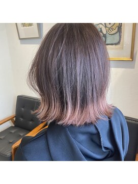 アルマヘアー(Alma hair by murasaki) ◎毛先をフリンジカラーでピンクラベンダーに◎