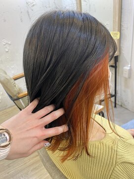 アルト 町田店(arto) *オレンジイヤリングカラー×ココアブラウン*【町田/町田駅】