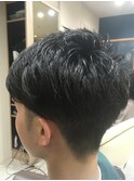 仙台D　メンズマッシュ×ツーブロック×ラフ七三style