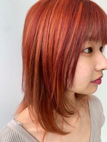 ユニコヘア(unico hair) 高彩度オレンジ