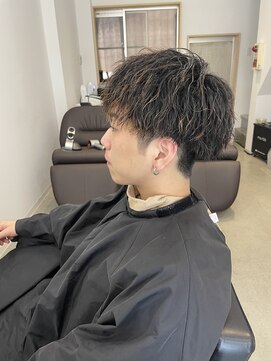 ザワン(The one) ツイストスパイラルパーマ×ハイライト