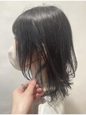 グリーンインナー顔周りウルフ