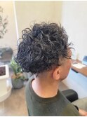 メンズツーブロックツイストスパイラルパーマ