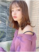 【en 本山】大人かわいいミディアム・ラベンダーアッシュ
