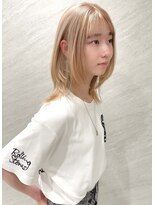 ハイストリートヘア(High street Hair)&nbsp;ミルクティーブロンドハッシュカット/ウルフカット