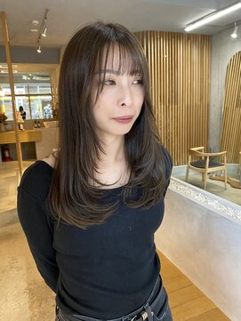 ミー(mii) 【mii】オリーブベージュ/レイヤーカット