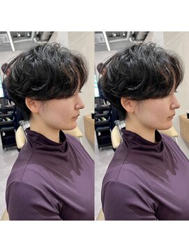 ロンドプロフィール 浦和(Lond profil) Lond.海気　大人丸みショート　パーマ　ハンサムショート