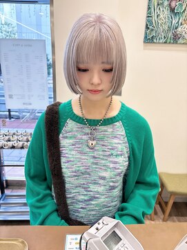 モリオフロムロンドン 大宮店(morio from London) 【morio坪井】ケアブリーチ ×ホワイトボブ