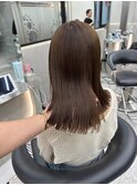 髪質改善グレージュカラー似合わせカットフェミニンロング