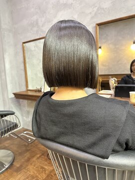 ロンドカスティーヨ 四日市(Lond castillo) 【futaba】切りっぱなしボブ/縮毛矯正