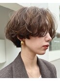 パーマショートパーマハンサムショートパーマショート女子