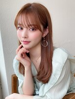 アフロートフクオカ(AFLOAT FUKUOKA)&nbsp;【OPEN】小顔前髪あり後れ毛サイドバングメルティカラー