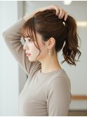 結んでもカワイイ♪おくれ毛も丁寧に★レイヤーカット