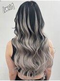 【レミー100%/54cm】シールエクステ×カラー×バレイヤージュ