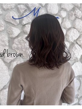 ヘアサロン エフ 渋谷(F) #艶カラー#チェリーレッド#ブリーチ無し#渋谷