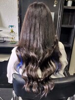 バカラ ヘアー 北花田(BAKARA HAIR)&nbsp;エクステロング☆青メッシュ