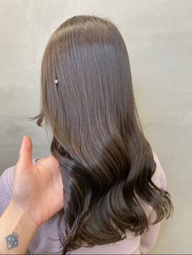 ジーナ 船橋(Zina) 髪質改善＊ロングレイヤーグレーベージュ＊美髪【Zina船橋】