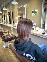 ヘアーメイクロージー 八軒店 (HAIR MAKE ROSY)&nbsp;シャドールーツxピンクベージュバレイヤージュ30代40代50代