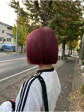 サミット アメ(SUMMIT ame.) パッっとボブのピンクブラウンカラー