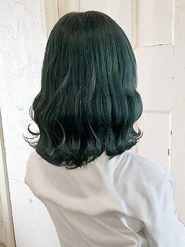 エノア 東京(ENORE) ミディアム｜アッシュグリーン｜ダブルカラー