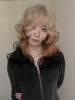 イェッカ パビル(YECCA pabil)&nbsp;ホワイト×オレンジ×ブラック