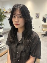 フローター 駒込六義園店(FLOWATER)&nbsp;【MOMONE】海外風レイヤー黒髪暗髪ロングレイヤーレイヤーカット