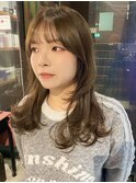 ナチュラル小顔前髪あり後れ毛サイドバング結べるボブくびれヘア
