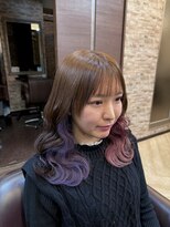 キャラ 池袋本店(CHARA)&nbsp;インナーカラーでアシンメトリーに/左右違うインナーカラー