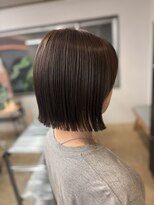 モコヘアーフロール(MOCO hair flor)&nbsp;赤みオフ・透け感グレージュボブ